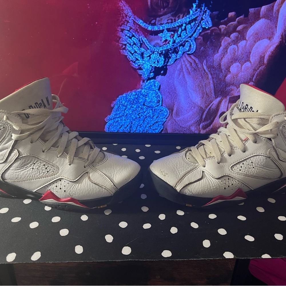 White Leather Sneakers - Picture 2 of 8